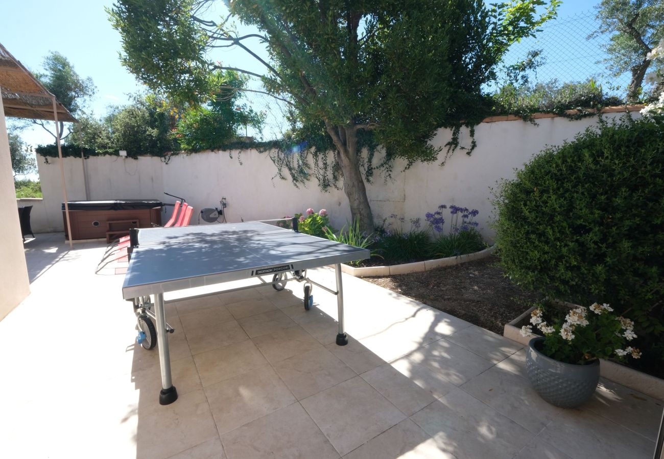 Air-conditioned villa heated swimming pool jacuzzi Alpilles terrace