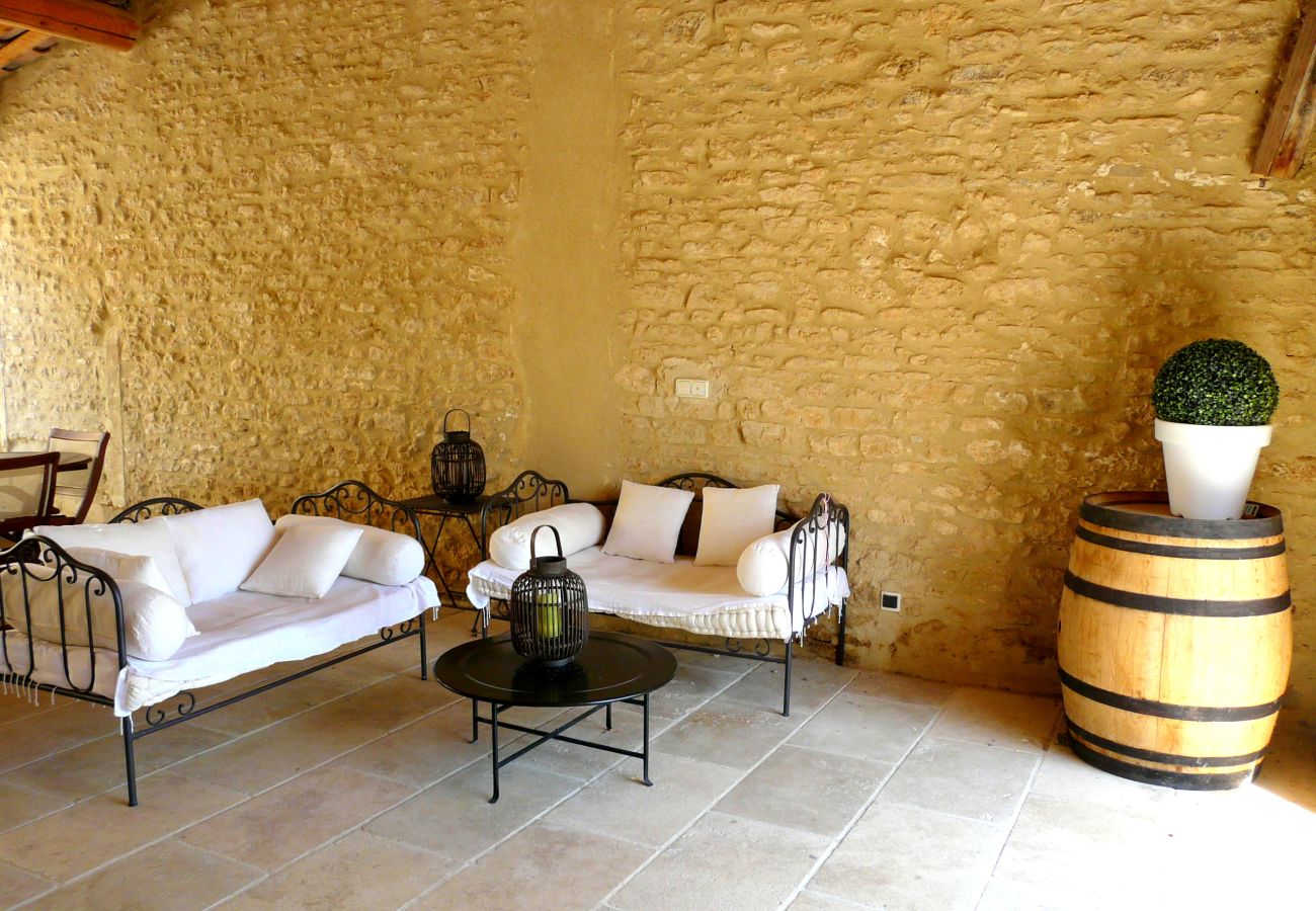 Villa in Gordes - Vacation rental house with pool GORDES LS2-107