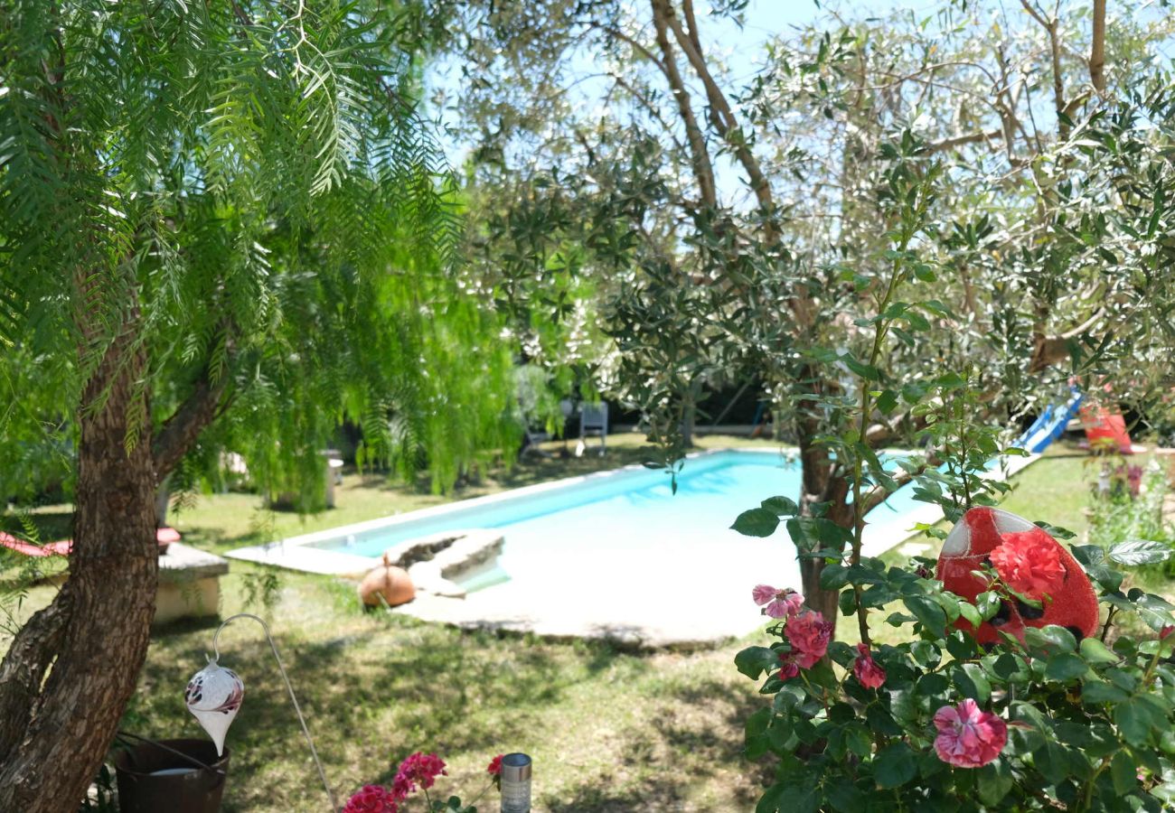 Location vacances MOURIES Alpilles Provence maison piscine Jardin