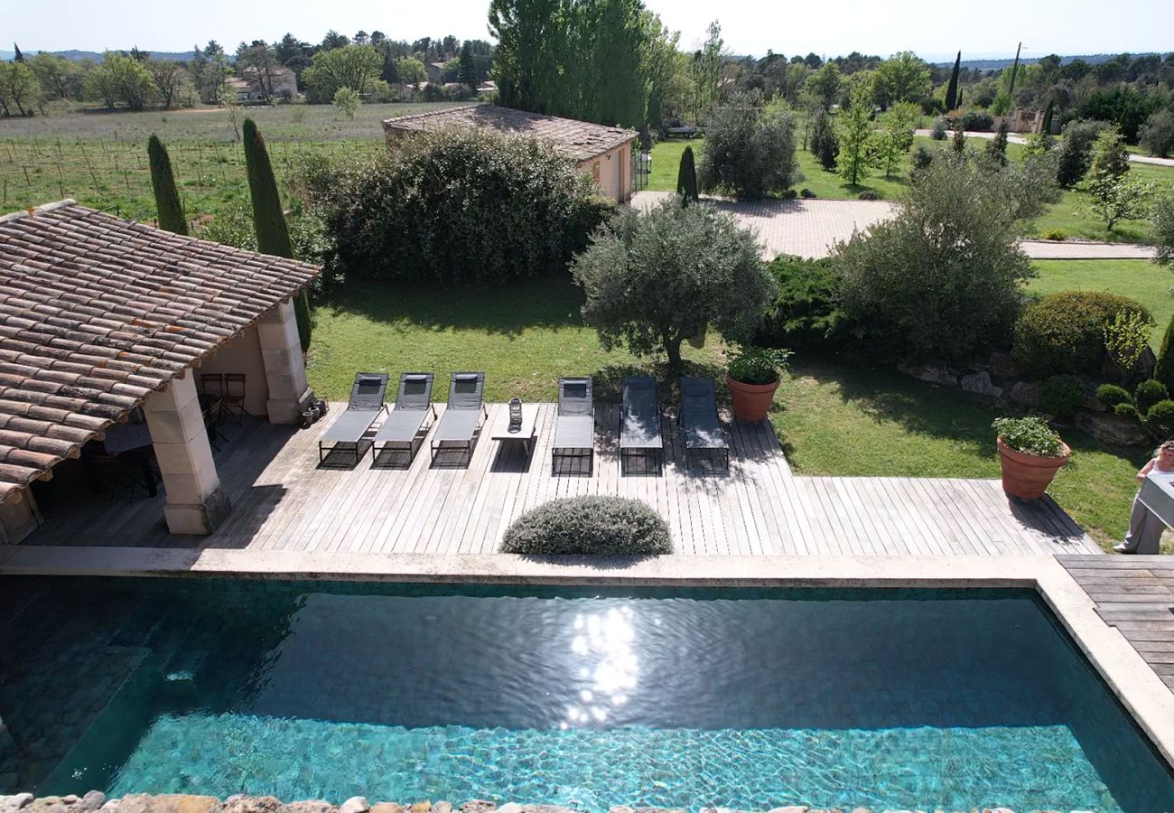 Location vacances BÉDOIN mas provençal à louer piscine chauffee